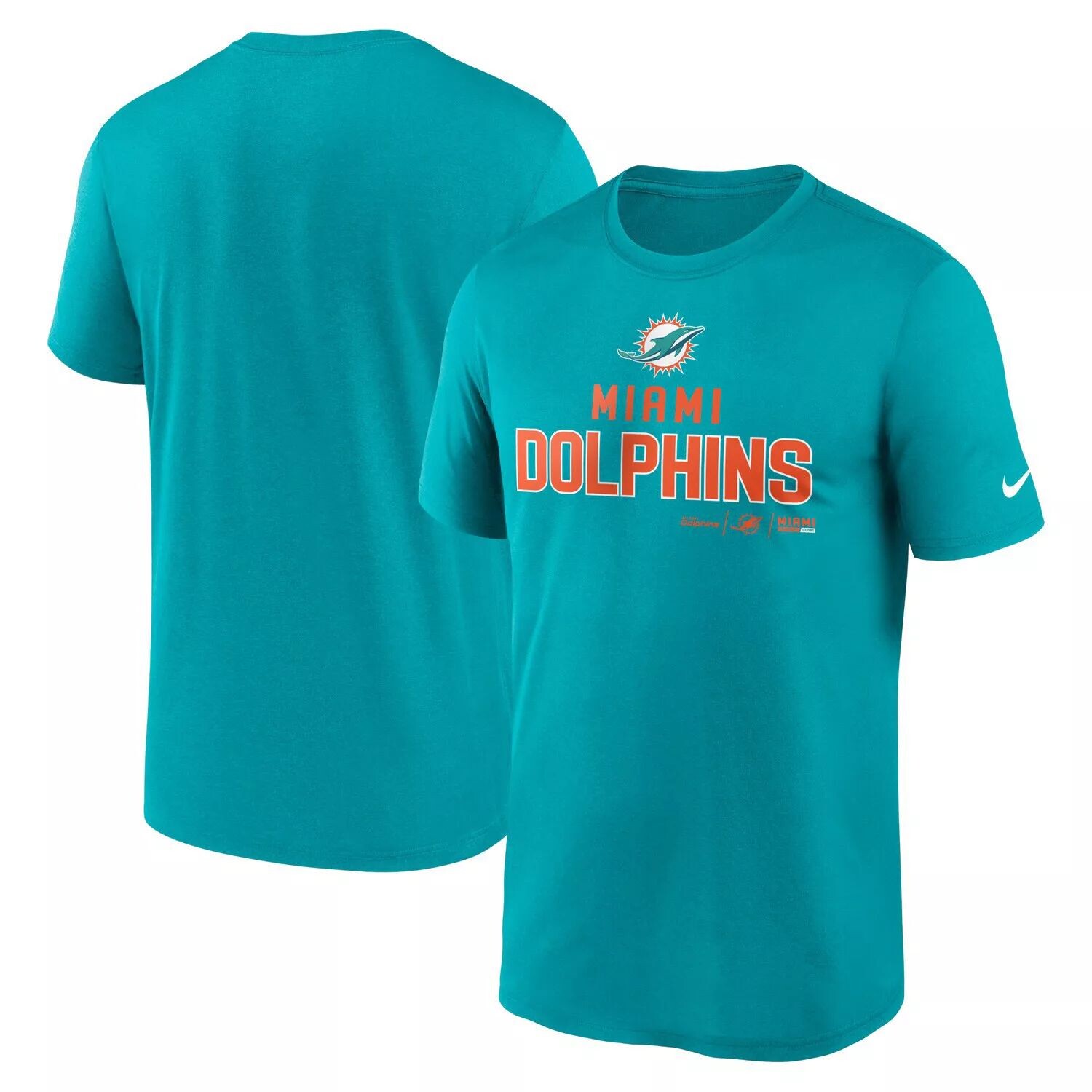 

Мужская футболка Aqua Miami Dolphins Legend Community Performance Nike