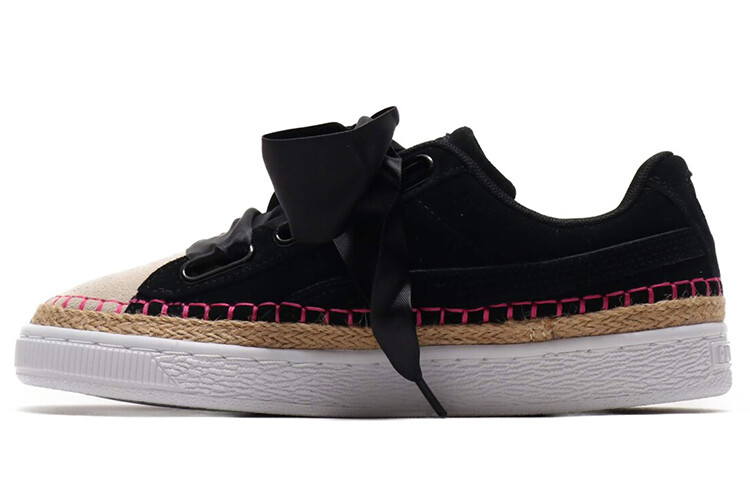 

Кроссовки PUMA Suede Heart Sneakerdrille Ribbon Black/Pink Women's