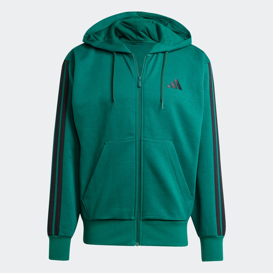 

Спортивная толстовка с капюшоном на молнии ADIDAS SPORTSWEAR, изумрудный