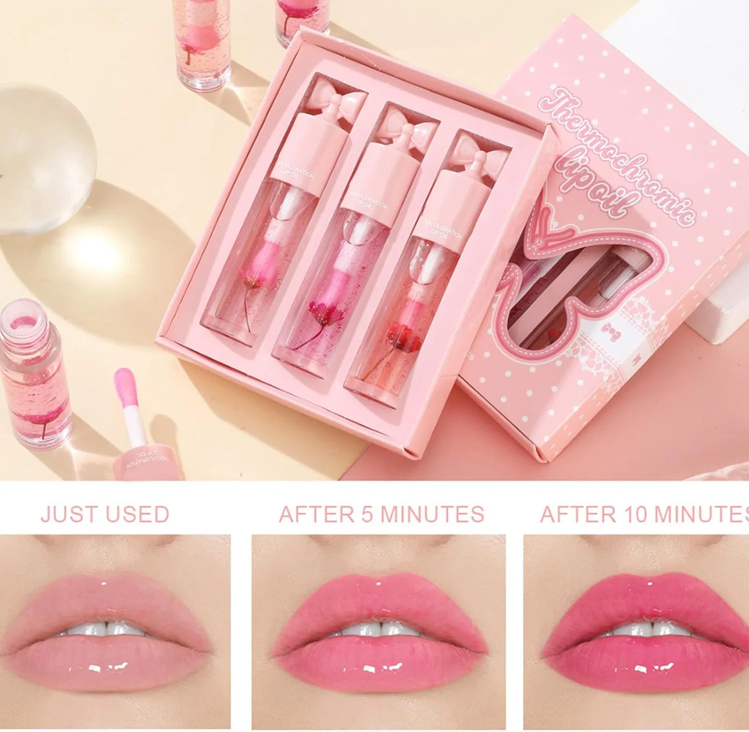 Блеск для губ Color Changing Lip Gloss, 1 шт, 0.1 кг — фото 2