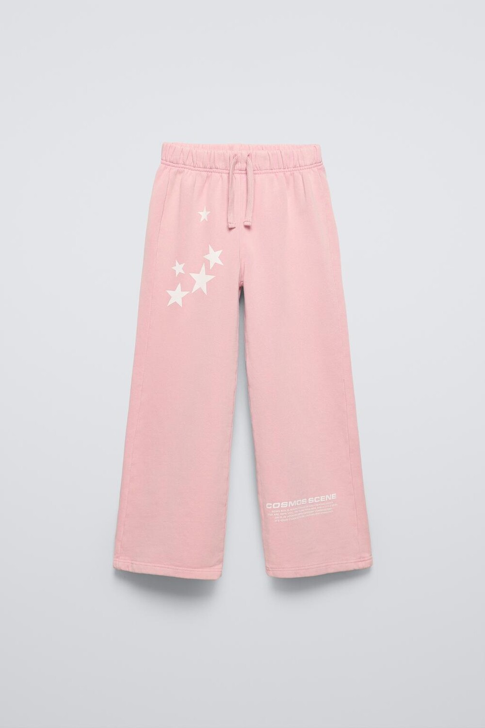 

Широкие плюшевые брюки ZARA, розовый