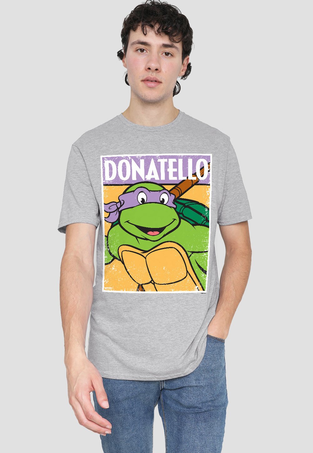 

Футболка с принтом TMNT DONNIE Cotton Soul, серый