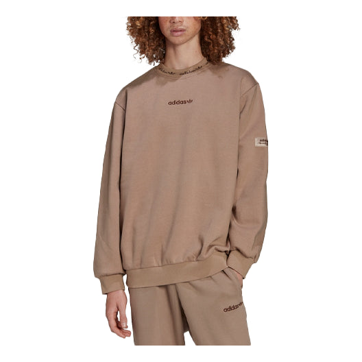 

Худи Men's adidas originals Embroidered Logo Sports Pullover Round Neck Brown HM2664