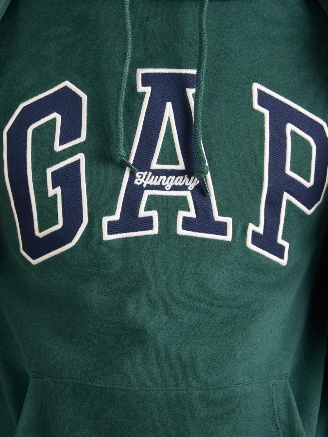 Толстовка Gap CLSC темно-зеленого цвета — фото 2