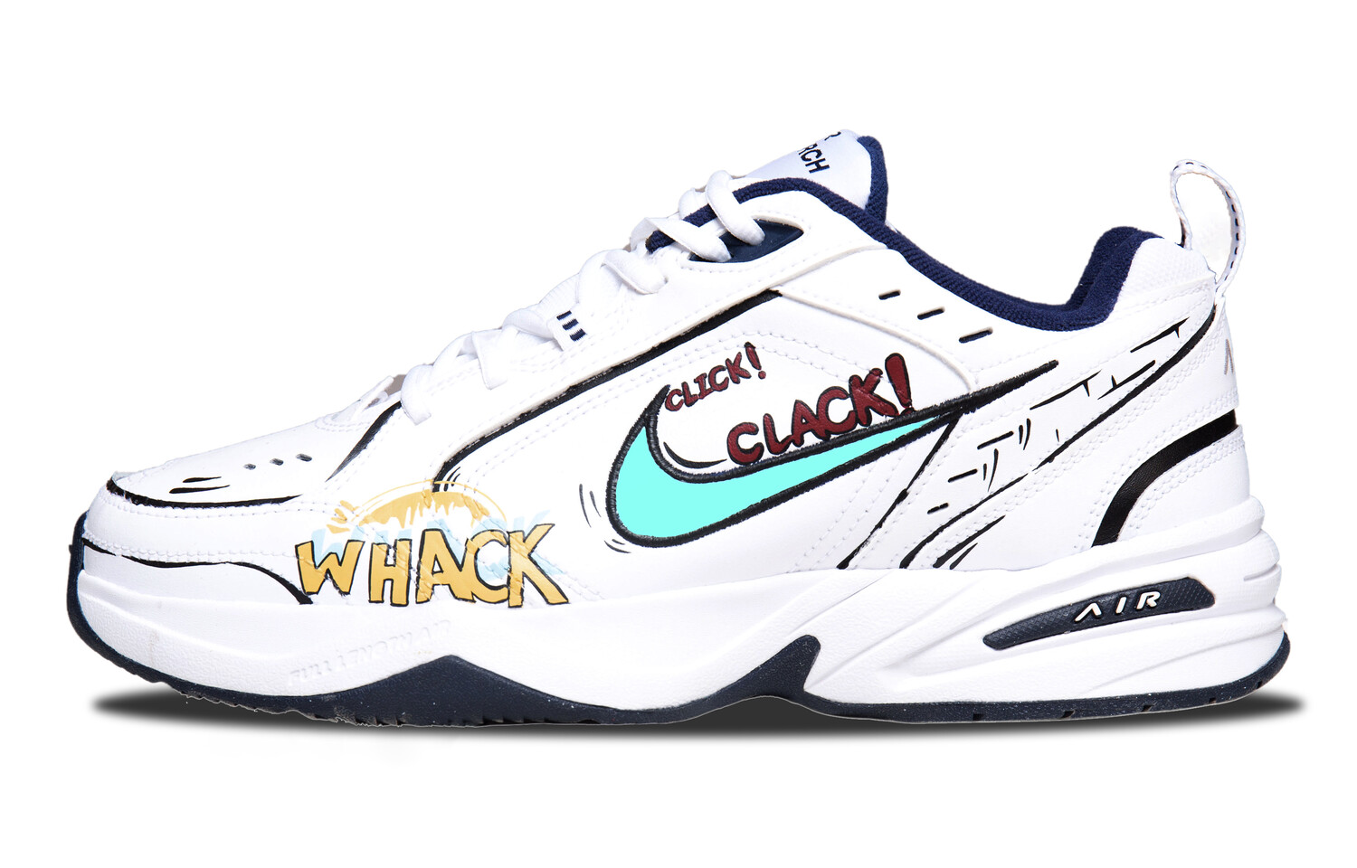 

Кроссовки Nike Air Monarch 4 Chunky Sneakers Unisex Low-top Black/white, белый