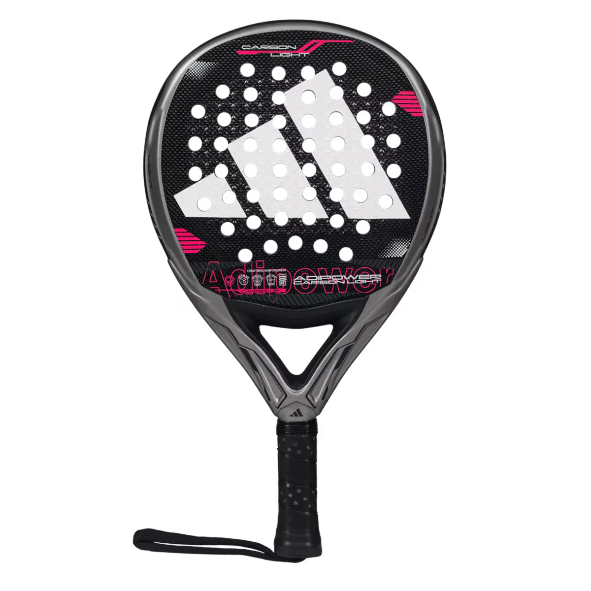 

Adipower Carbon Light 3.4 ракетка для падел-тенниса Adidas, серый