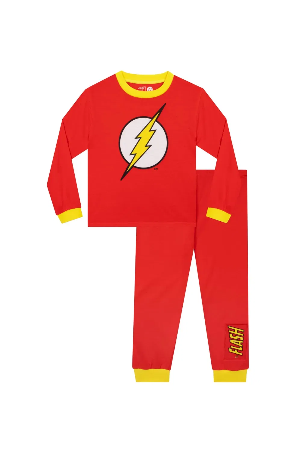 Пижама Flash DC Comics длинный рукав, красный
