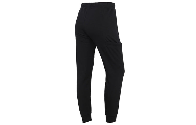 Спортивные брюки (WMNS) Nike Air Logo Printing Big Pocket Bundle Feet Sports Pants/Trousers/Joggers Black CZ8627-010 — фото 2