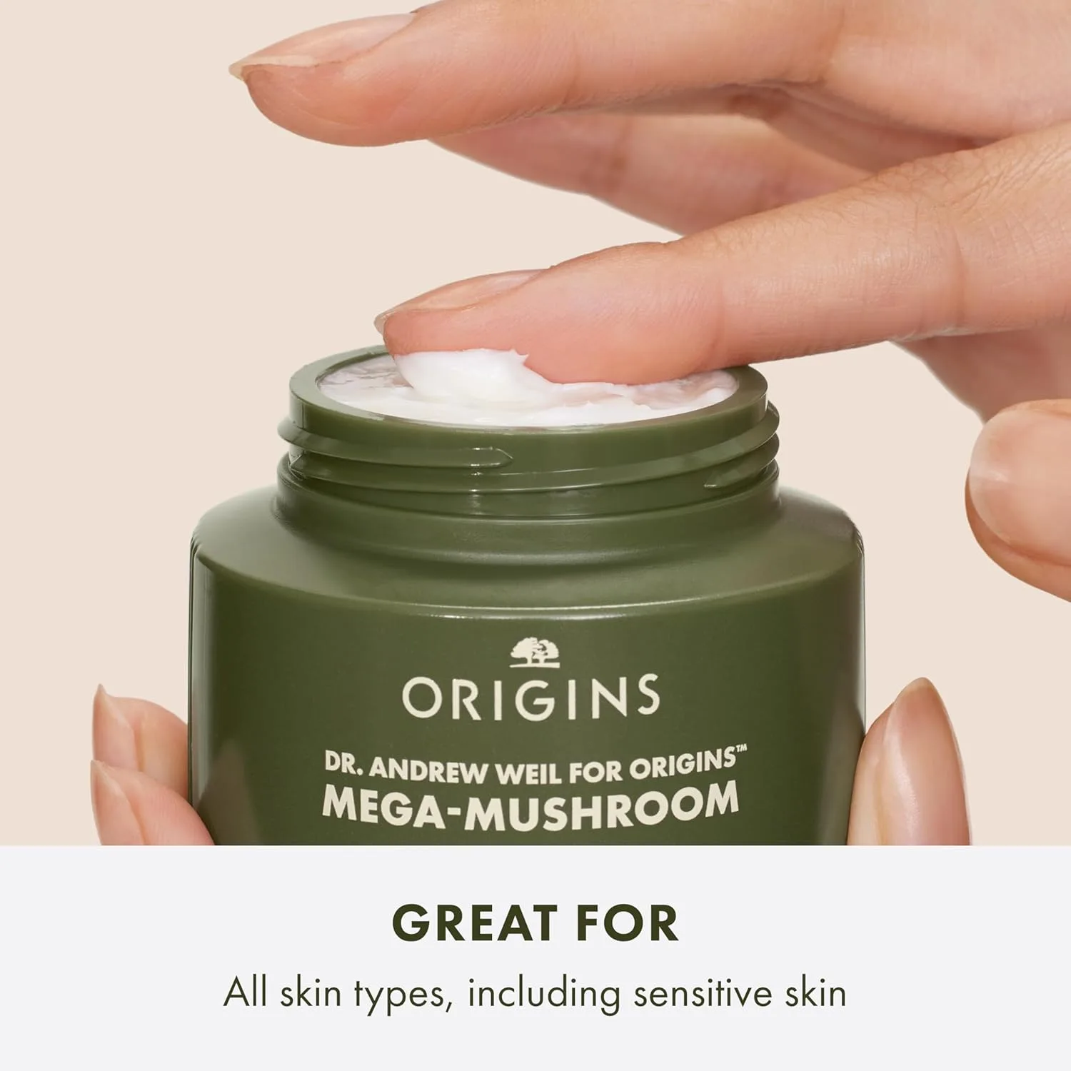 Крем для лица Origins — Успокаивающий Mega-Mushroom | Заметно успокаивает кожу | С грибом рейши, 43 мл — фото 3