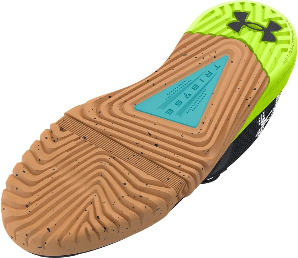 Мужские спортивные кроссовки Under Armor TriBase Reign 6 Black-Circuit Teal-White Under Armour, черный — фото 3