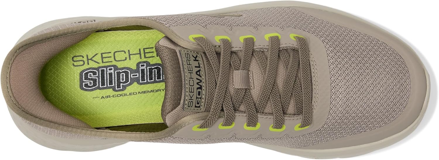 Мужские кроссовки для ходьбы Skechers Performance Slip-ins: GO Walk Flex-Netro, Taupe — фото 2