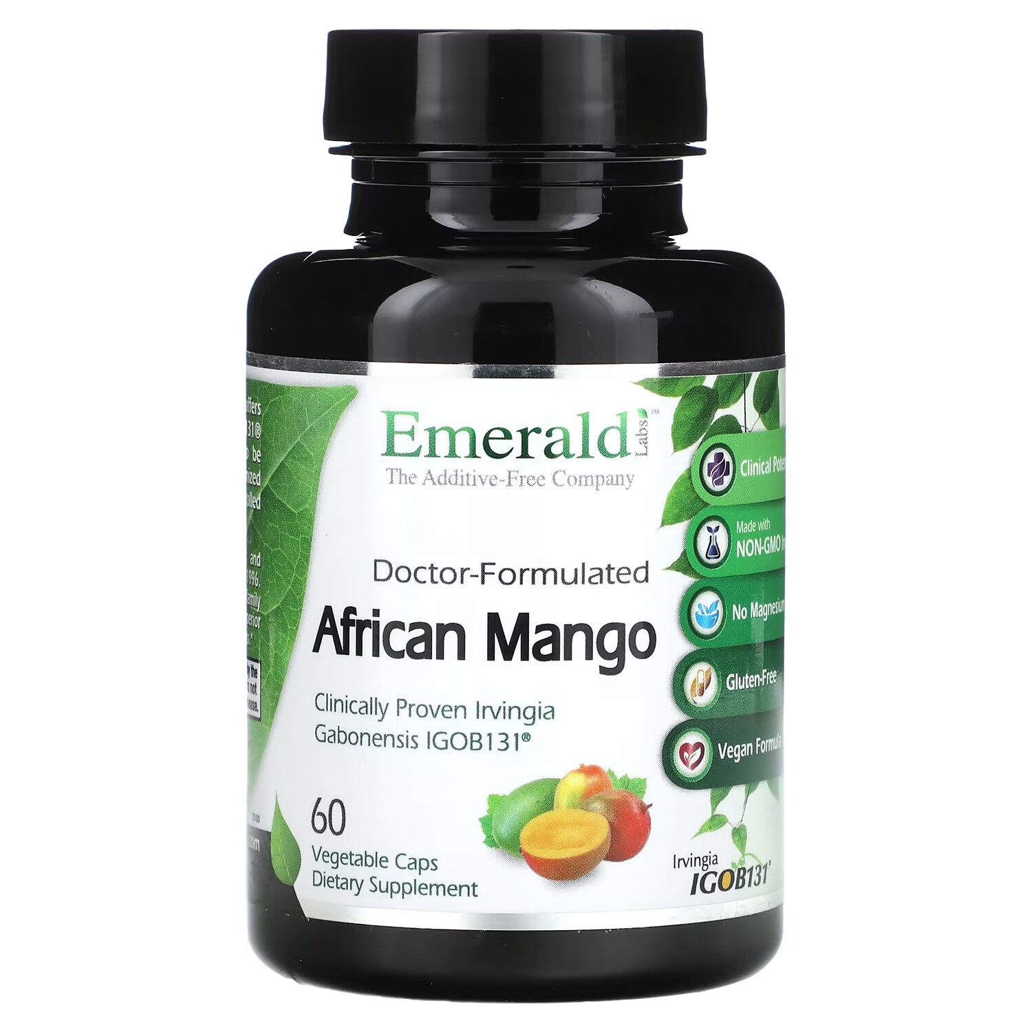 

Добавка Emerald Laboratories African Mango, 60 растительных капсул
