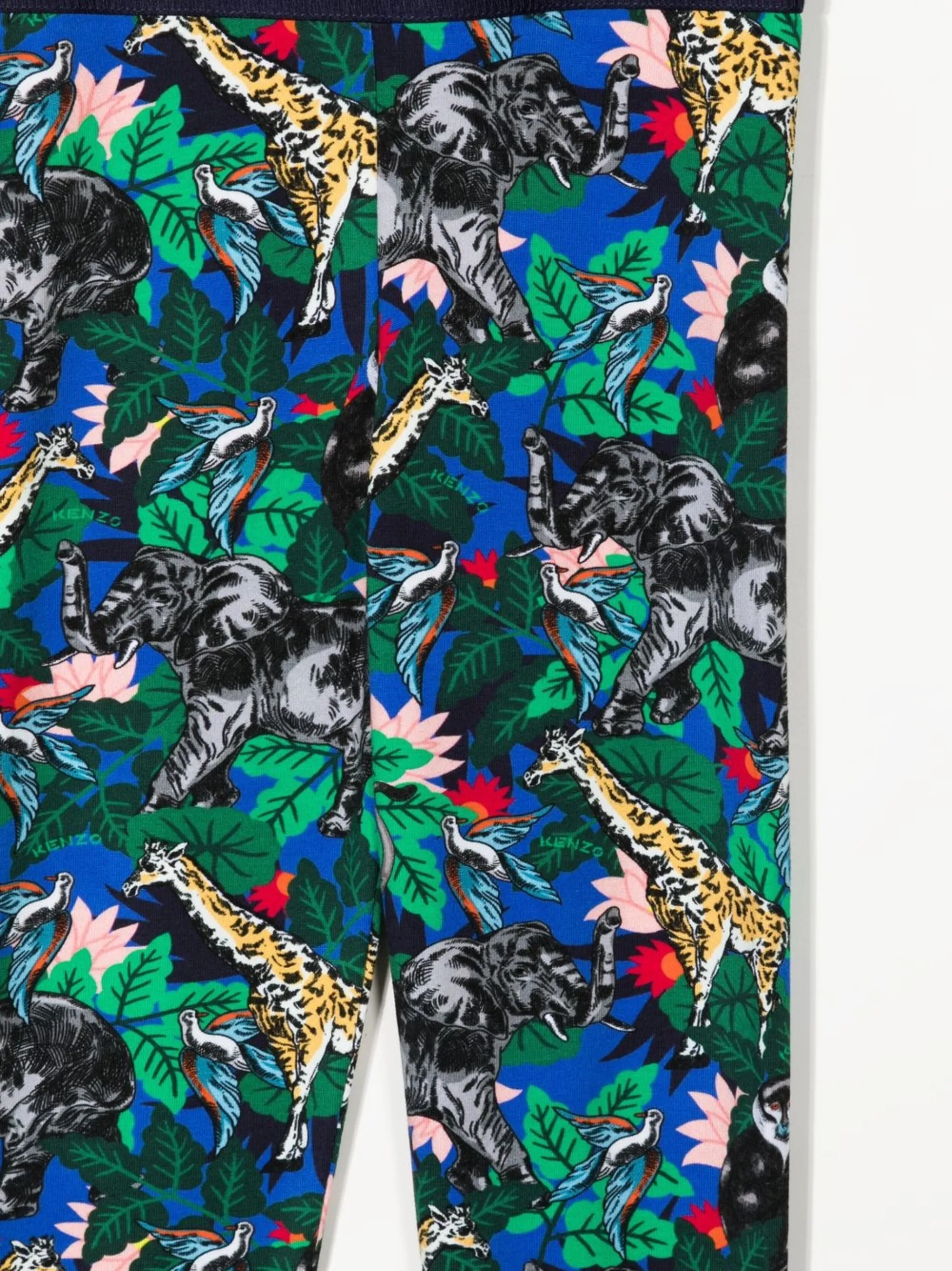 Легинсы с графичным принтом Kenzo Kids, мультиколор — фото 3