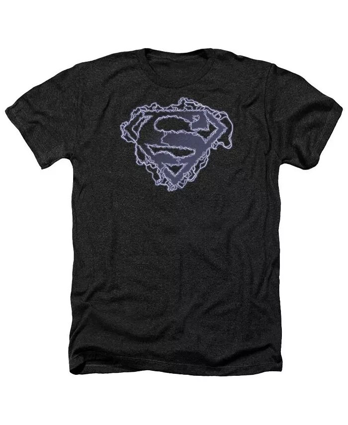 

Мужская футболка Electric Supes Shield Adult Heather Superman, черный