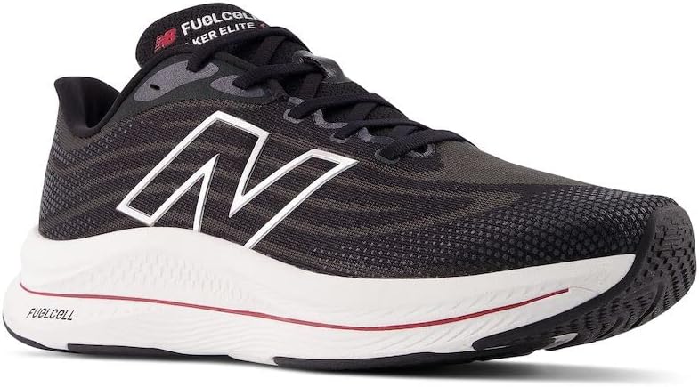 Мужские кроссовки для бега New Balance FuelCell Walker Elite V1, черный/красный/серебряный — фото 4