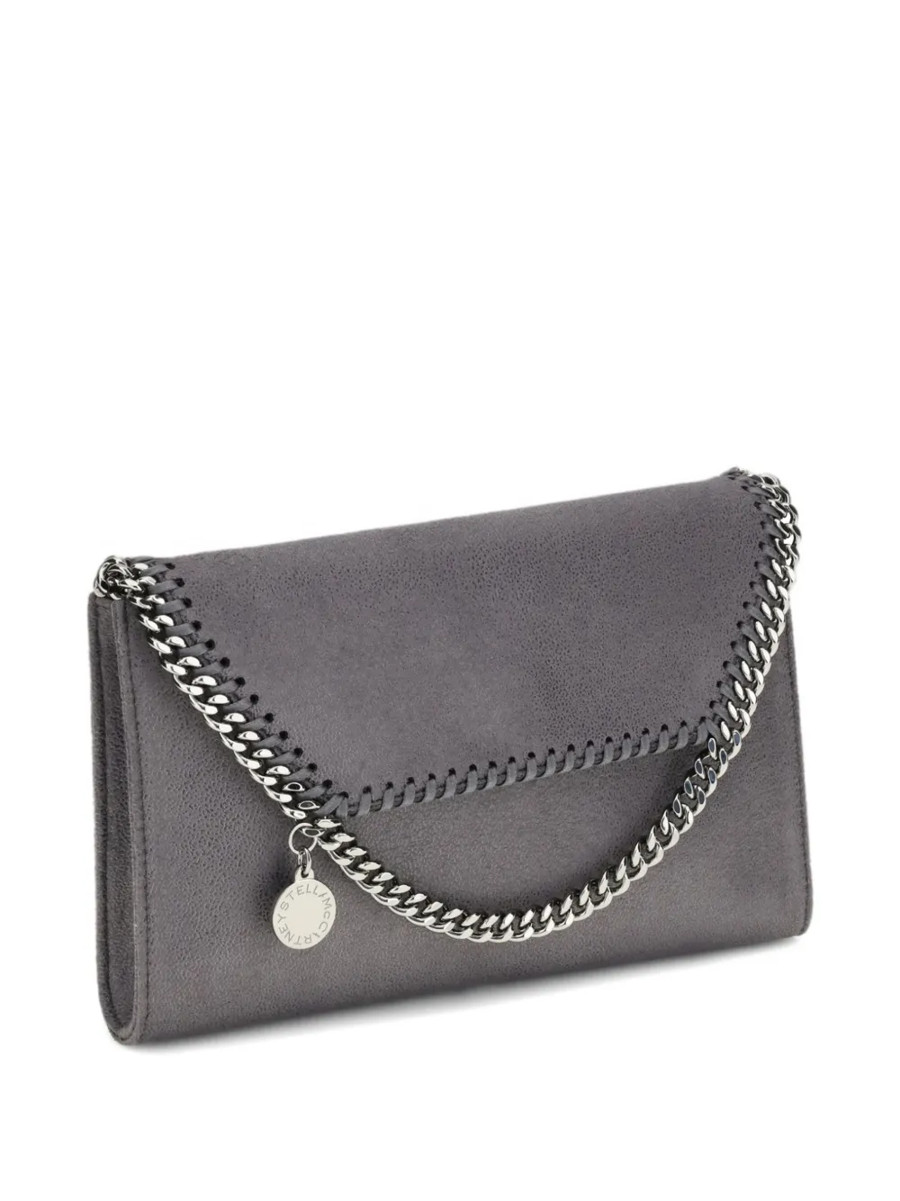 Мини-сумка на плечо Falabella с цепочкой и подвеской Stella Mccartney, серый — фото 3