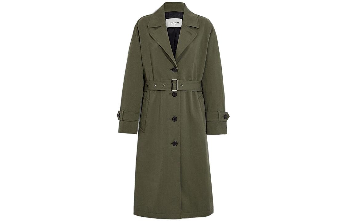 

Женский тренч COACH, цвет Fern color