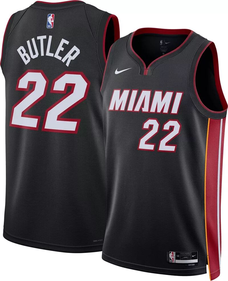 

Мужская черная майка Nike Miami Heat Jimmy Butler #22 Dri-FIT Swingman