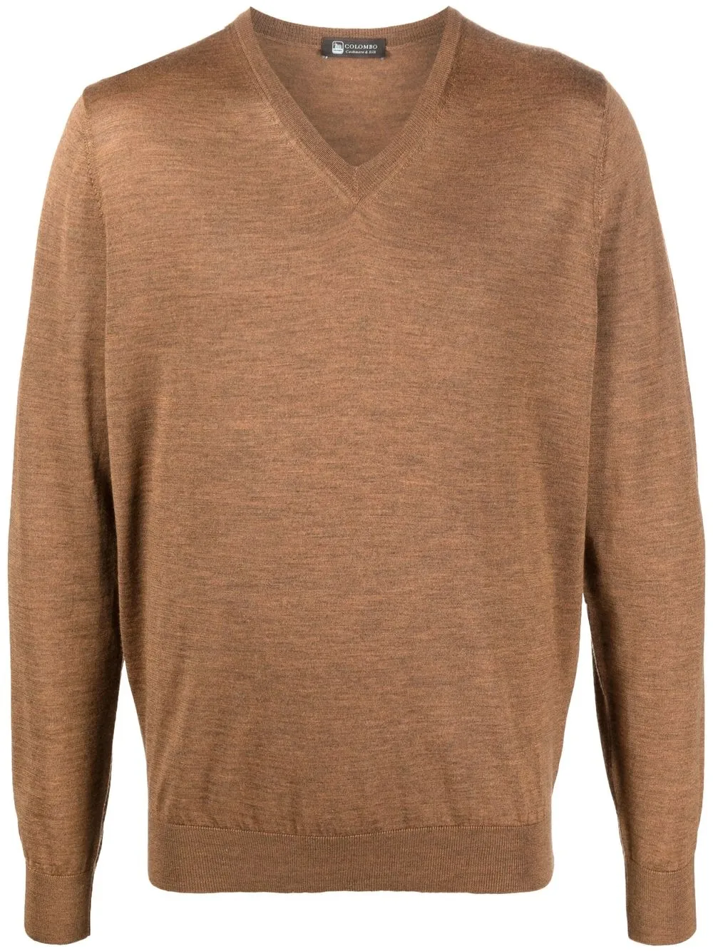 

Кашемировый джемпер узкого кроя Colombo, коричневый