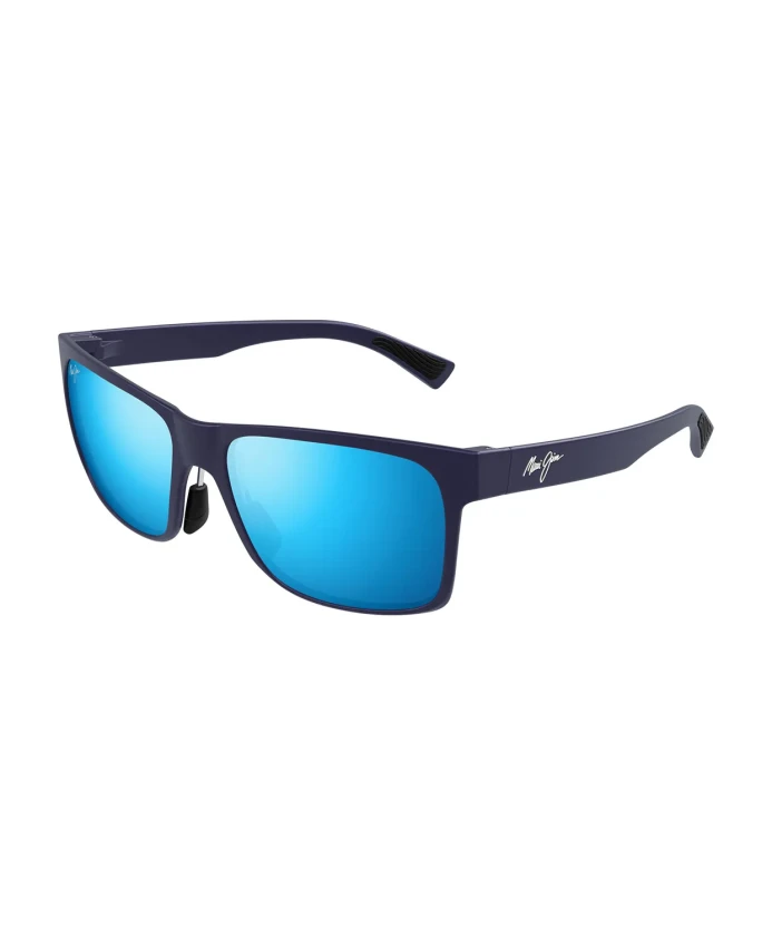 

Синие зеркальные солнцезащитные очки в стиле хупили Maui Jim, синий