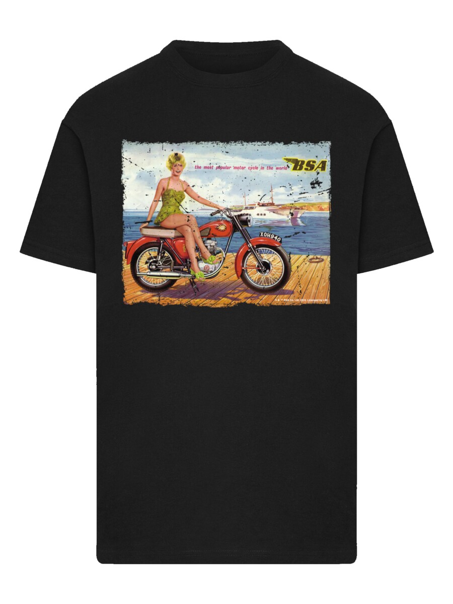

Рубашка F4NT4STIC BSA C15 Star 1962 Motorcycle Dockside Ad, черный