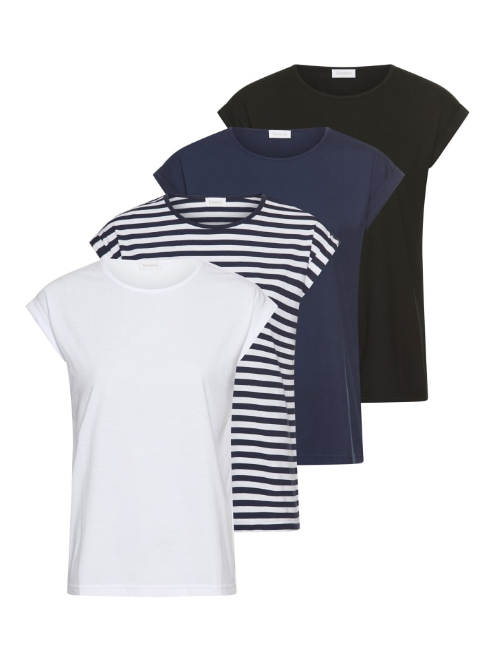 

Футболка темно-синего цвета в полоску BOYSENS