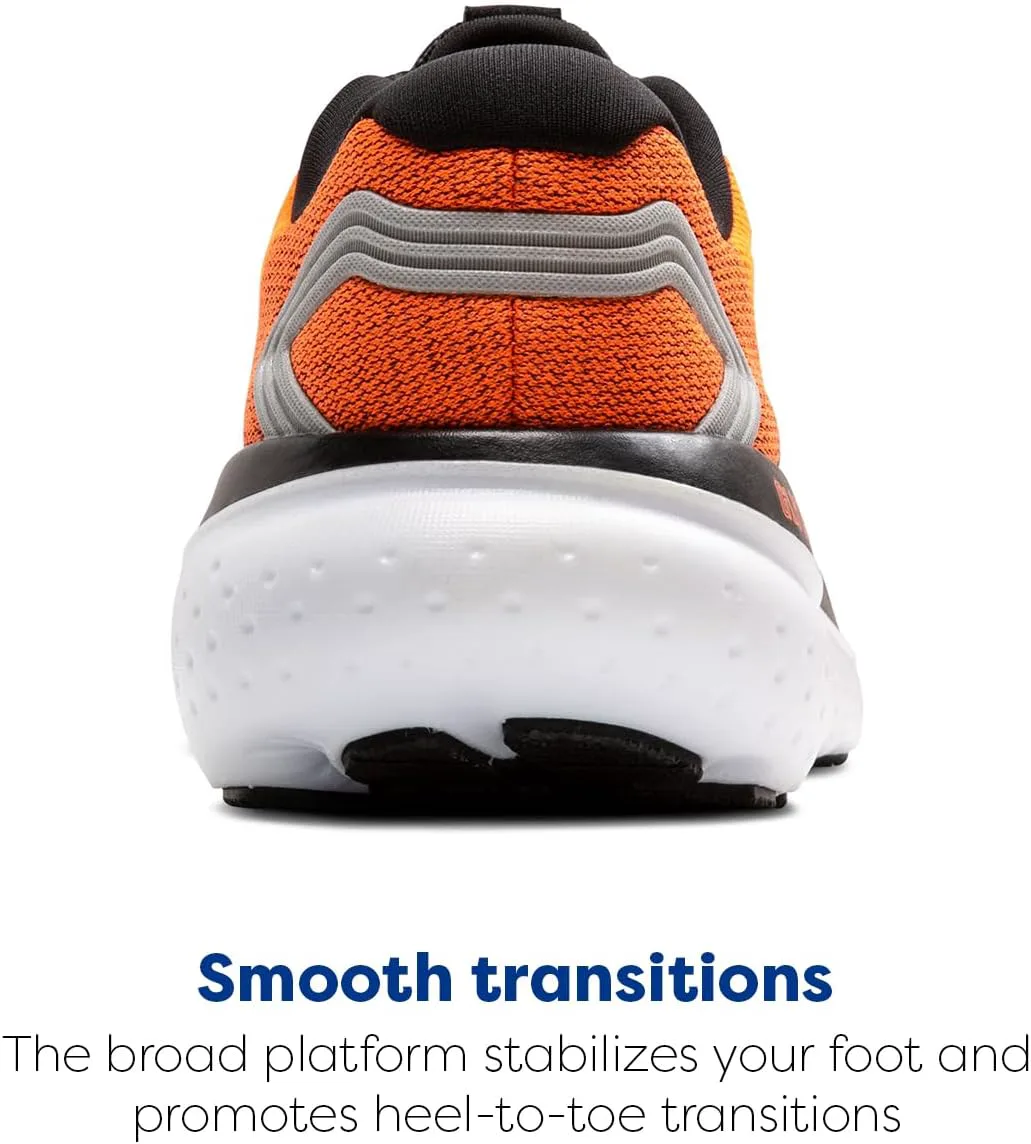 Мужские кроссовки Brooks Glycerin 21 Neutral для бега, оранжевый/черный/белый — фото 3