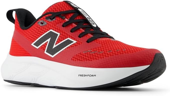 Кроссовки New Balance Kids Fresh Foam 625 V1 на шнуровке, белый/черный/красный — фото 4