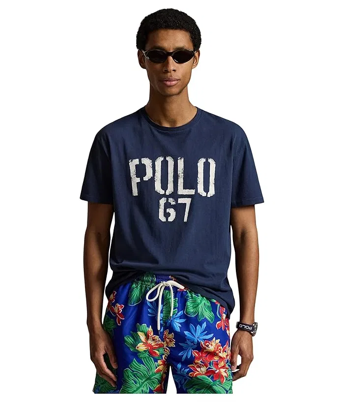 Футболка с принтом Classic Fit Polo Ralph Lauren, Dark Cobalt