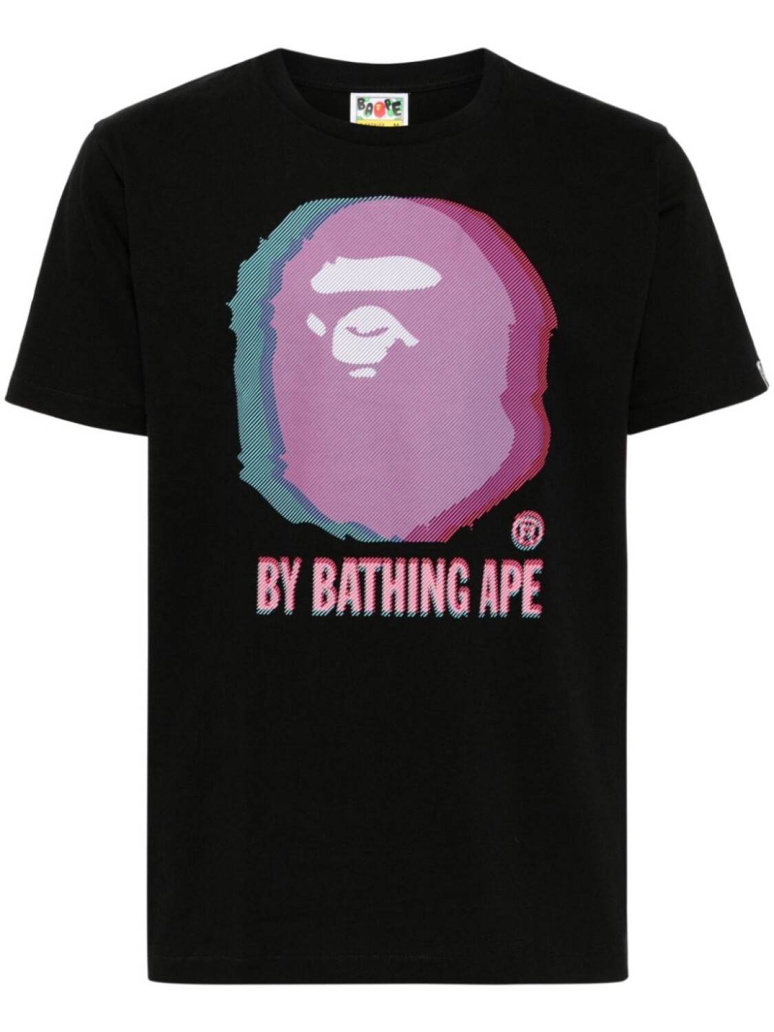 

Футболка из хлопка с логотипом BATHING APE A Bathing Ape, черный