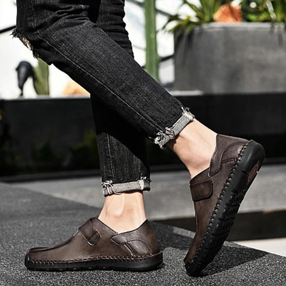 Лоферы, Men’s Loafers, Brown — фото 4