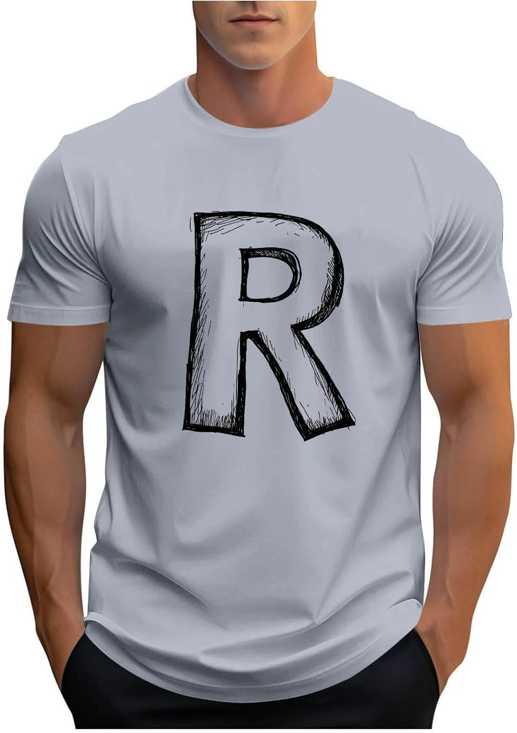 

Футболка мужская с коротким рукавом и принтом