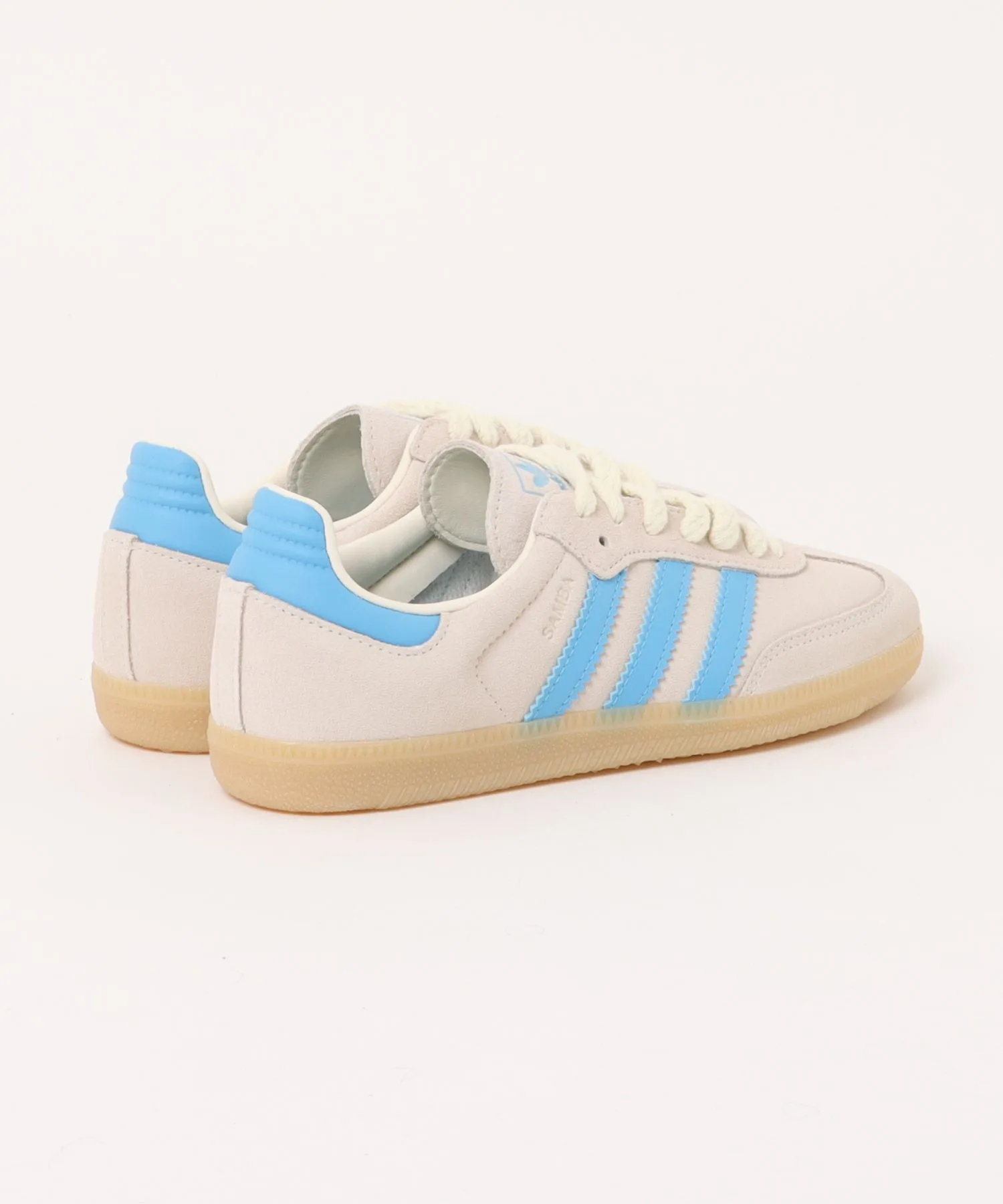 Мужские замшевые кеды adidas Samba OG бежевые — фото 2
