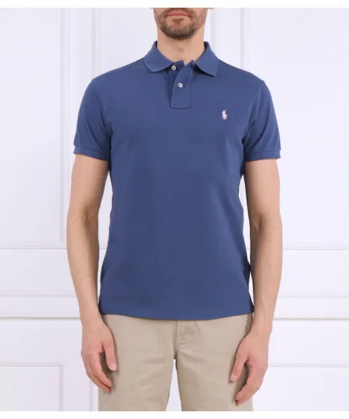 

Футболка поло Slim fit Polo Ralph Lauren, синий