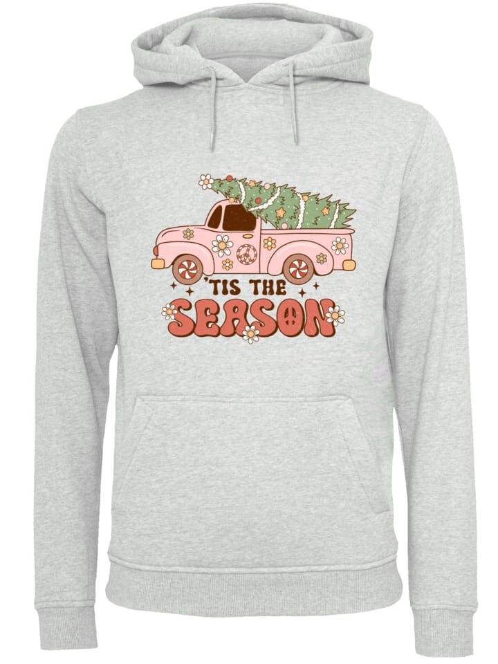 

Пуловер F4NT4STIC Hoodie Tis The Season Christmas Drivin Home, пятнистый серый
