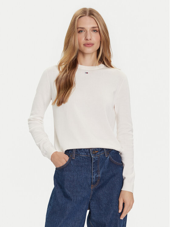 

Свитер regular fit Essential DW0DW20159 Tommy Jeans, экрю