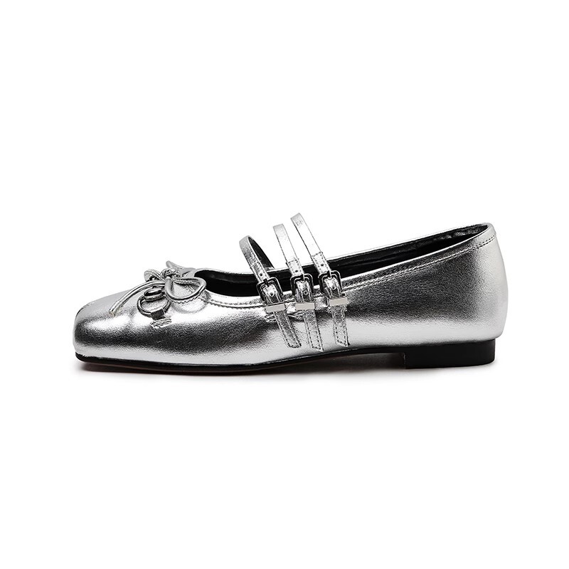 

Туфли MUKALUO Mary Jane Shoes Women's, серебряный