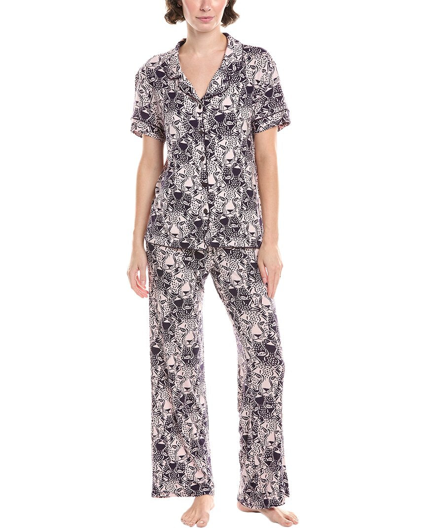 

Медовая роса 2-предметный комплект пижамы All American Honeydew, розовый