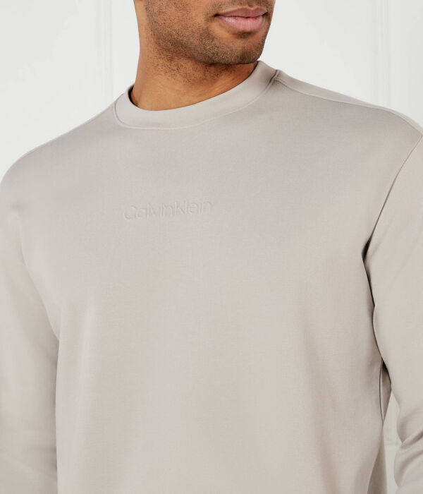 Технический свитер интерлок Loose fit Calvin Klein, желтый — фото 4