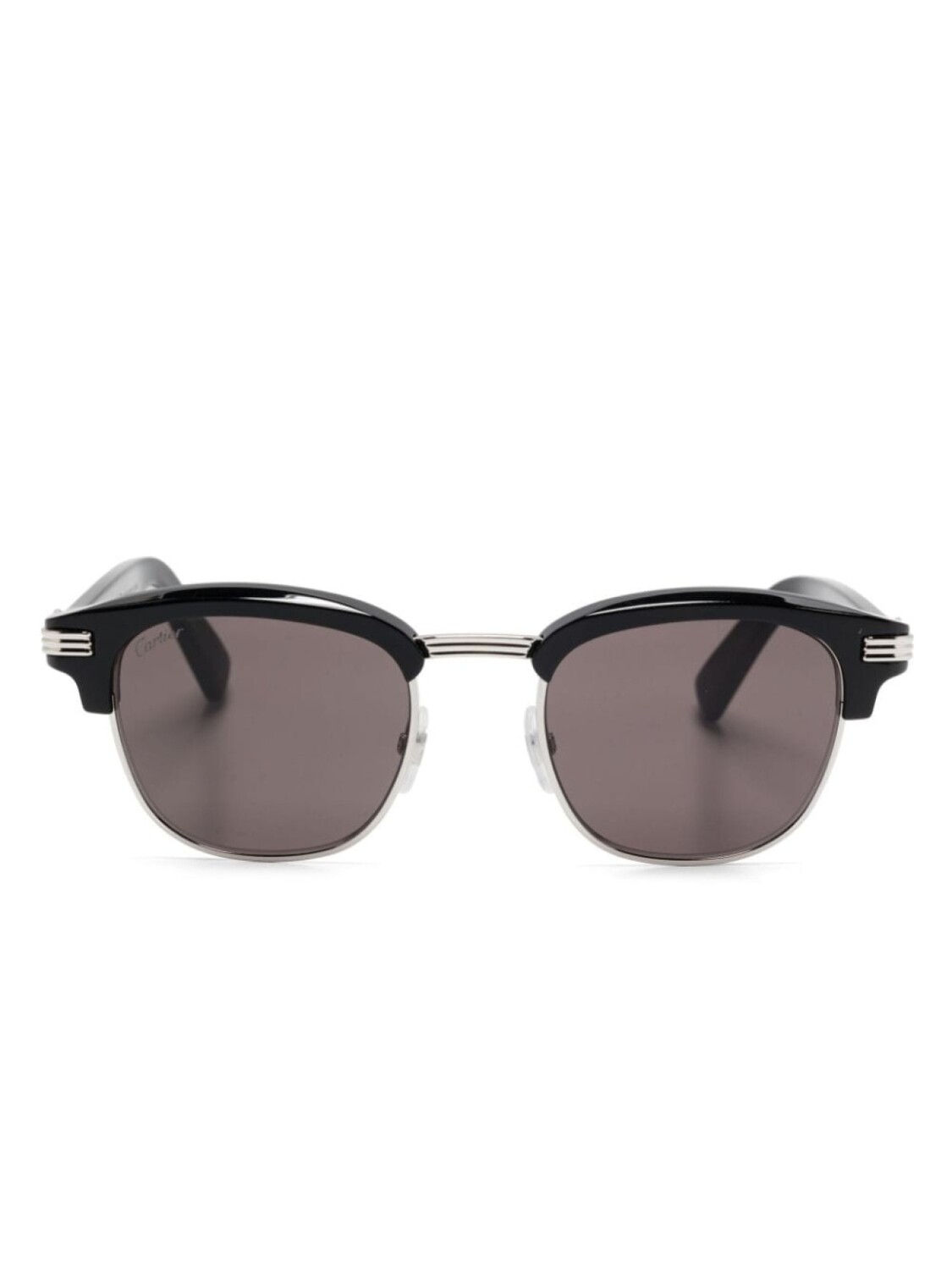 

Солнцезащитные очки в квадратной оправе Cartier Eyewear, черный