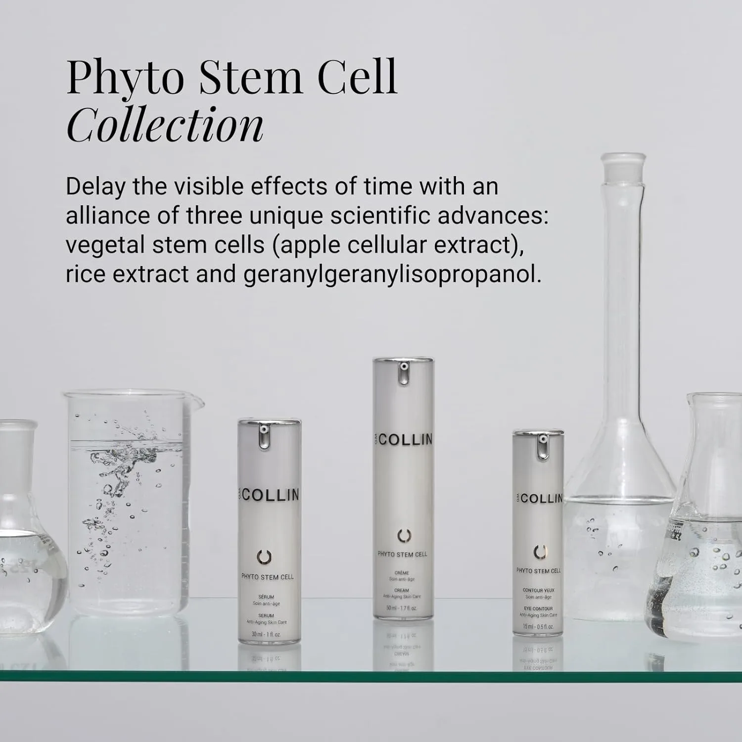 GM COLLIN Phyto Stem Cell Eye Contour | Антивозрастной крем для глаз с пептидами и растительными стволовыми клетками | Укрепляет кожу и заметно уменьшает темные круги и отечность. — фото 4