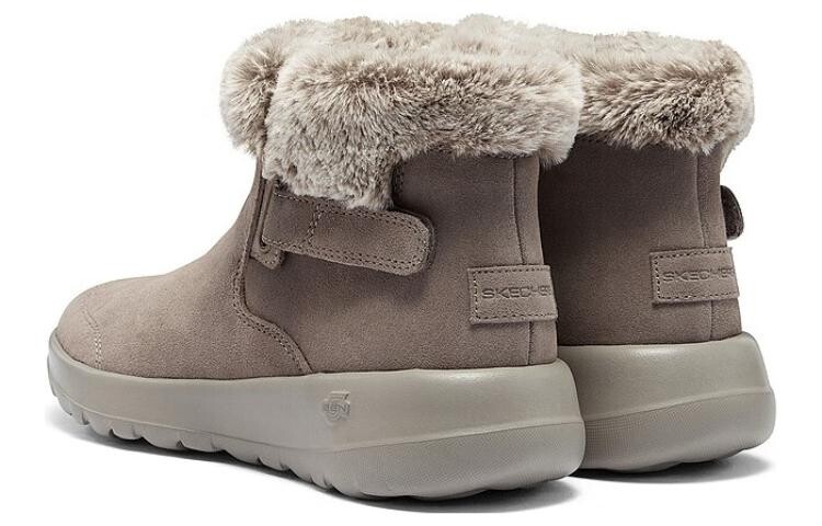 Зимние ботинки Skechers с мехом и боковой застежкой, коричневый — фото 3