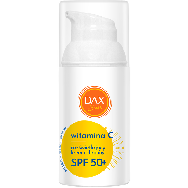 

Осветляющий защитный крем с витамином С и SPF50+, 30 мл Dax Sun