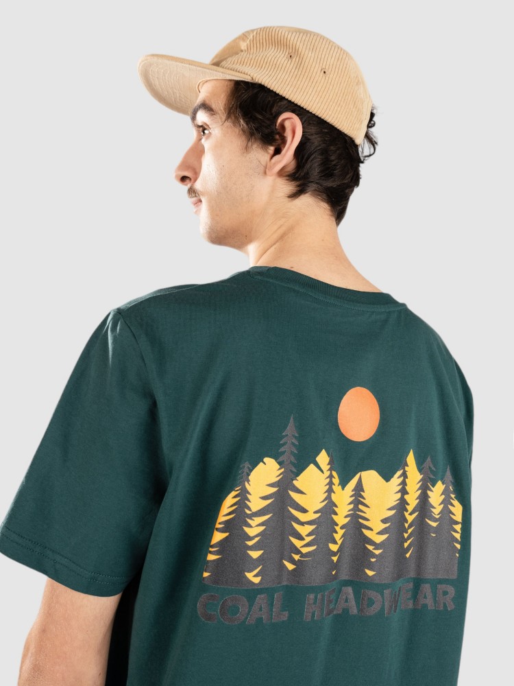 

Футболка Coal Sunset Trees T-Shirt, dark green, Зеленый, Футболка Coal Sunset Trees T-Shirt, dark green