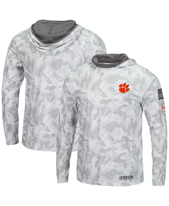 

Мужская толстовка с длинным рукавом Arctic Camo Clemson Tigers OHT в военном стиле Colosseum