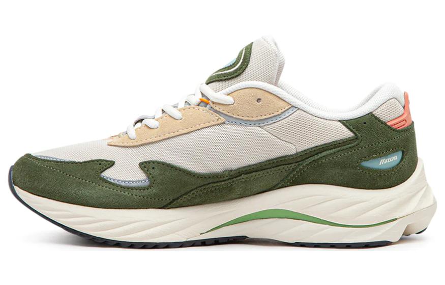 

Спортивный стиль Wave Rider 'Белый Зеленый' Mizuno, Бежевый Зеленый