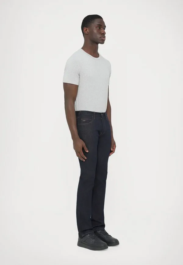 Брюки с карманами прямые джинсы Emporio Armani, Blue Denim — фото 4