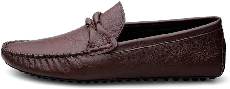 Лоферы кожаные мужские Luxury Men’s, коричневый DHFIRUFSHLO