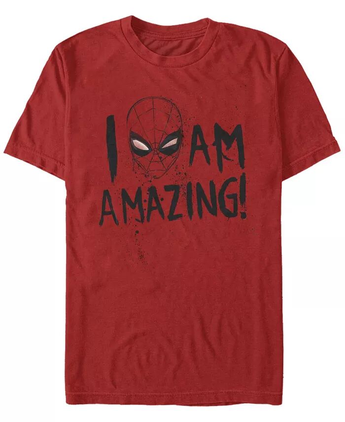 

Футболка мужская Amazing Spidey с коротким рукавом и круглым вырезом Fifth Sun, красный
