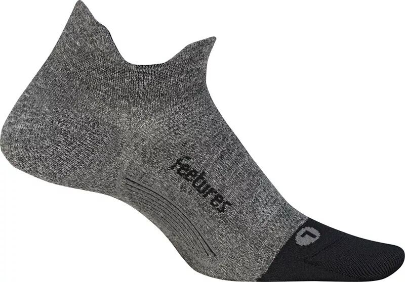 

Feetures! Ультралегкие носки Elite Cushion No Show Tab, серый